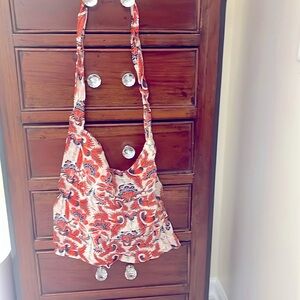 Free People Linen Hobo Bag
